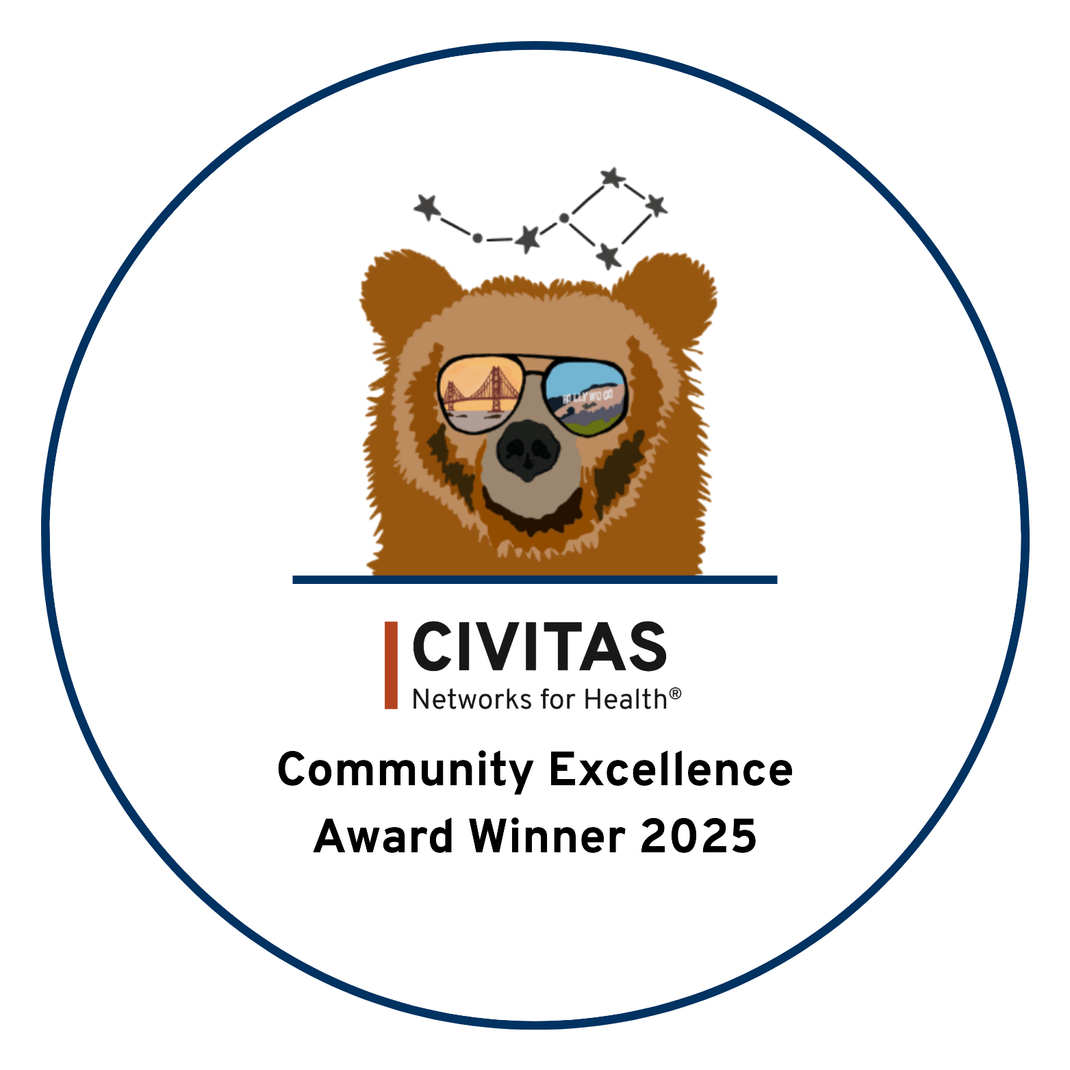 Civitas 2025 CEA Winner Badge white