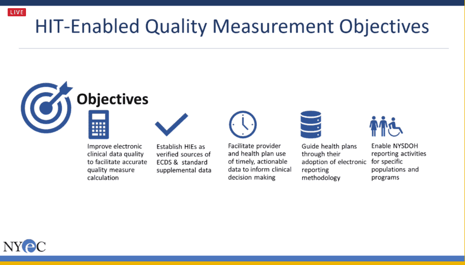 HIE Data Supporting Quality Measurement screenshot 
