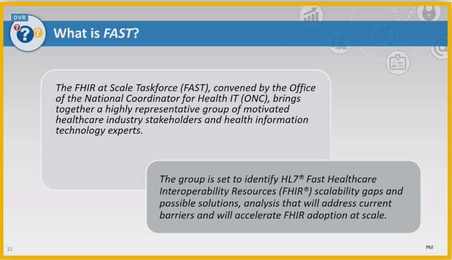 ONC FHIR at Scale Taskforce (FAST)- Scalable FHIR Infrastructure for Better Data Exchange