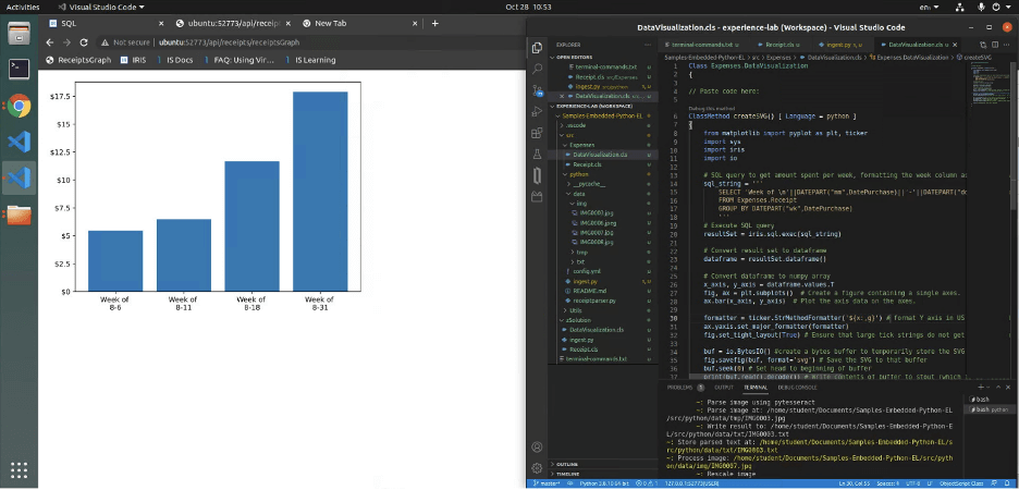 Parsing Images and Charting Data with Embedded Python 3