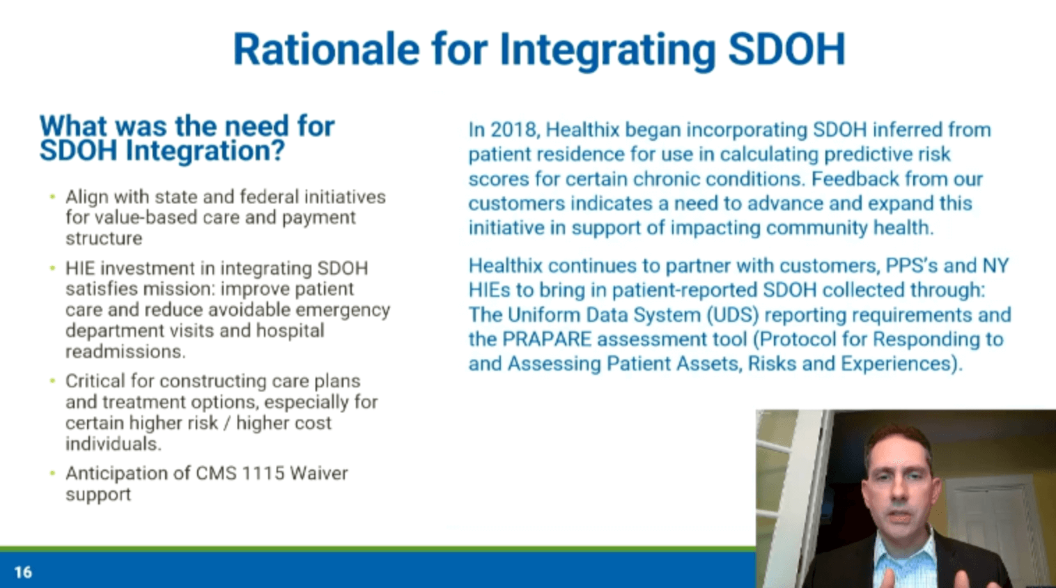 Rationale for Integrating SDOH
