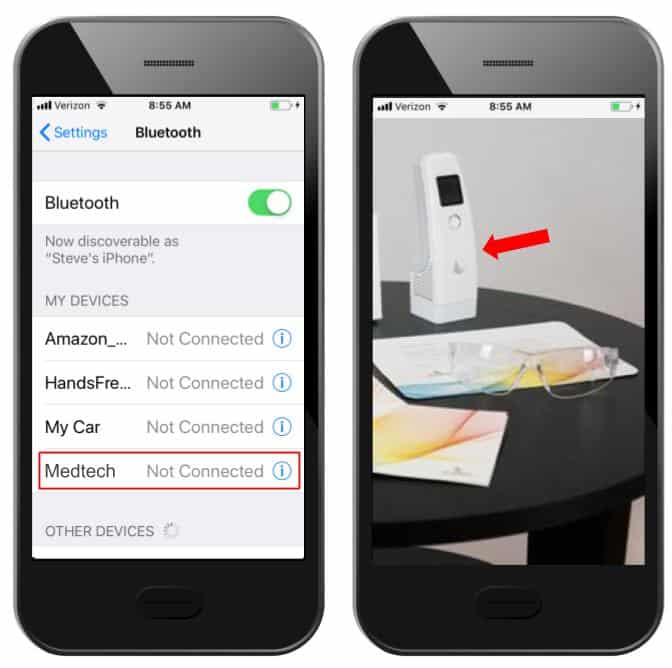 Med Device Bluetooth Connection Assistance